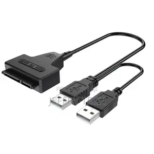 Hard Di Drive SATA Data Powered Cable Adapter Double USB 2.0