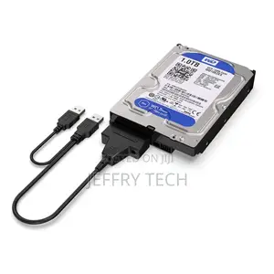 Hard Di Drive SATA Data Powered Cable Adapter Double USB 2.0
