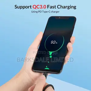 Black Phone Type C to Type C Usb Data Pd Fast Charger Charging Cable