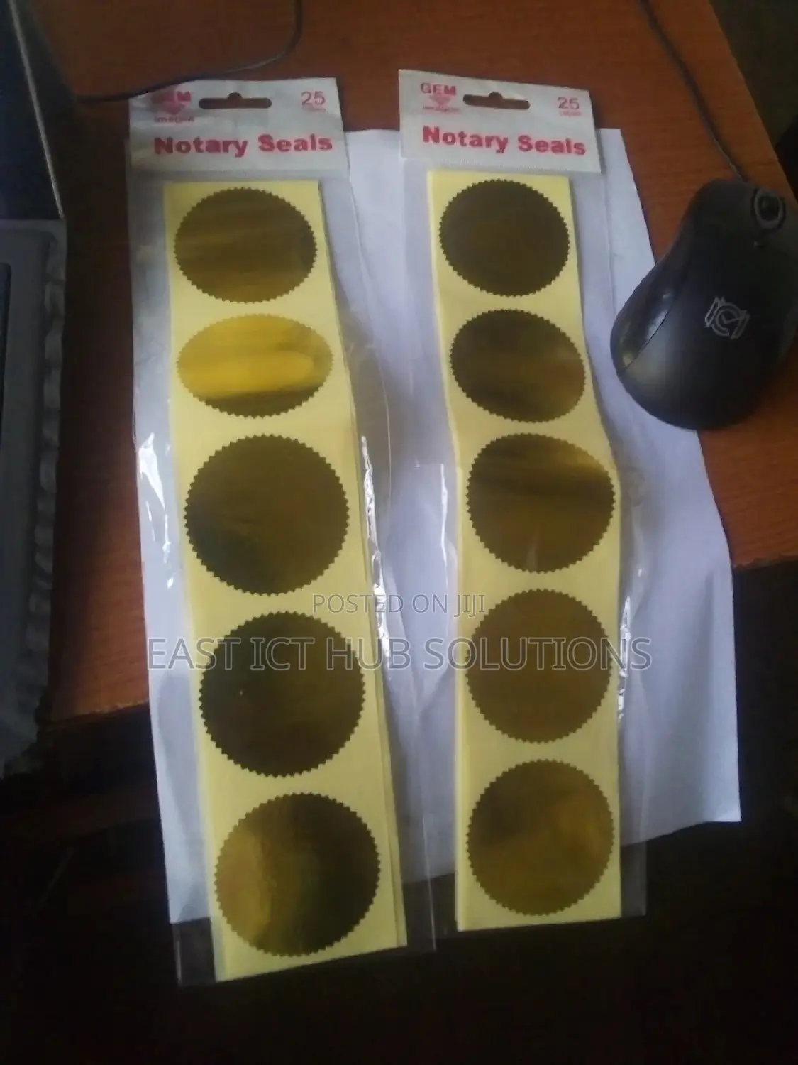 Notarial Seals 25 Pcs Gold / Silver/Red