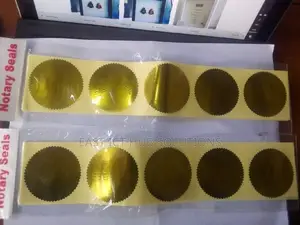 Notarial Seals 25 Pcs Gold / Silver/Red