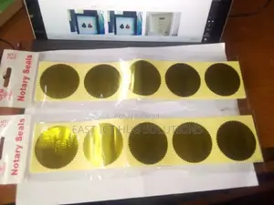 Notarial Seals 25 Pcs Gold / Silver/Red