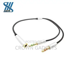Plug To 3.5mm Female Jack Adapter Aux Audio Converter Cable