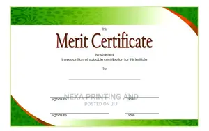 Certificate of Merit