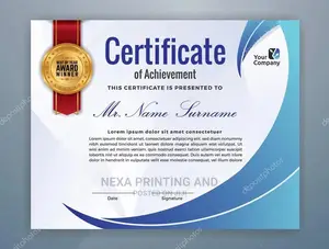 Certificate of Excellence