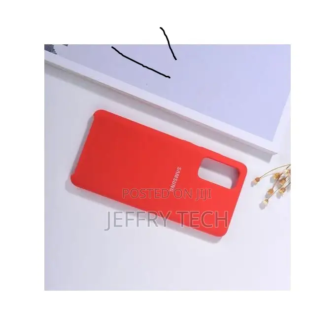 Samsung Galaxy S20 Fe Silicone Cover Protective Case Red