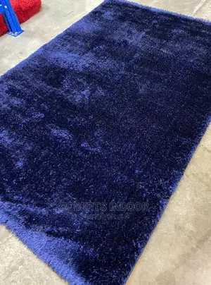 Navy Blue Turkish Soft Fluffy Carpet