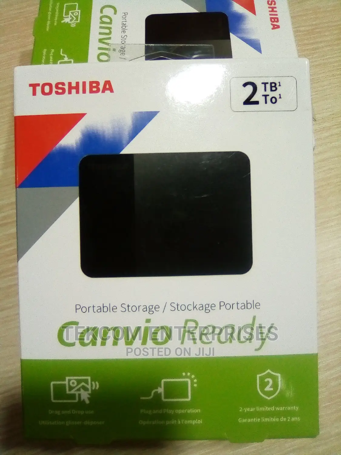 Toshiba 2TB External Hard Drive USB 3.2