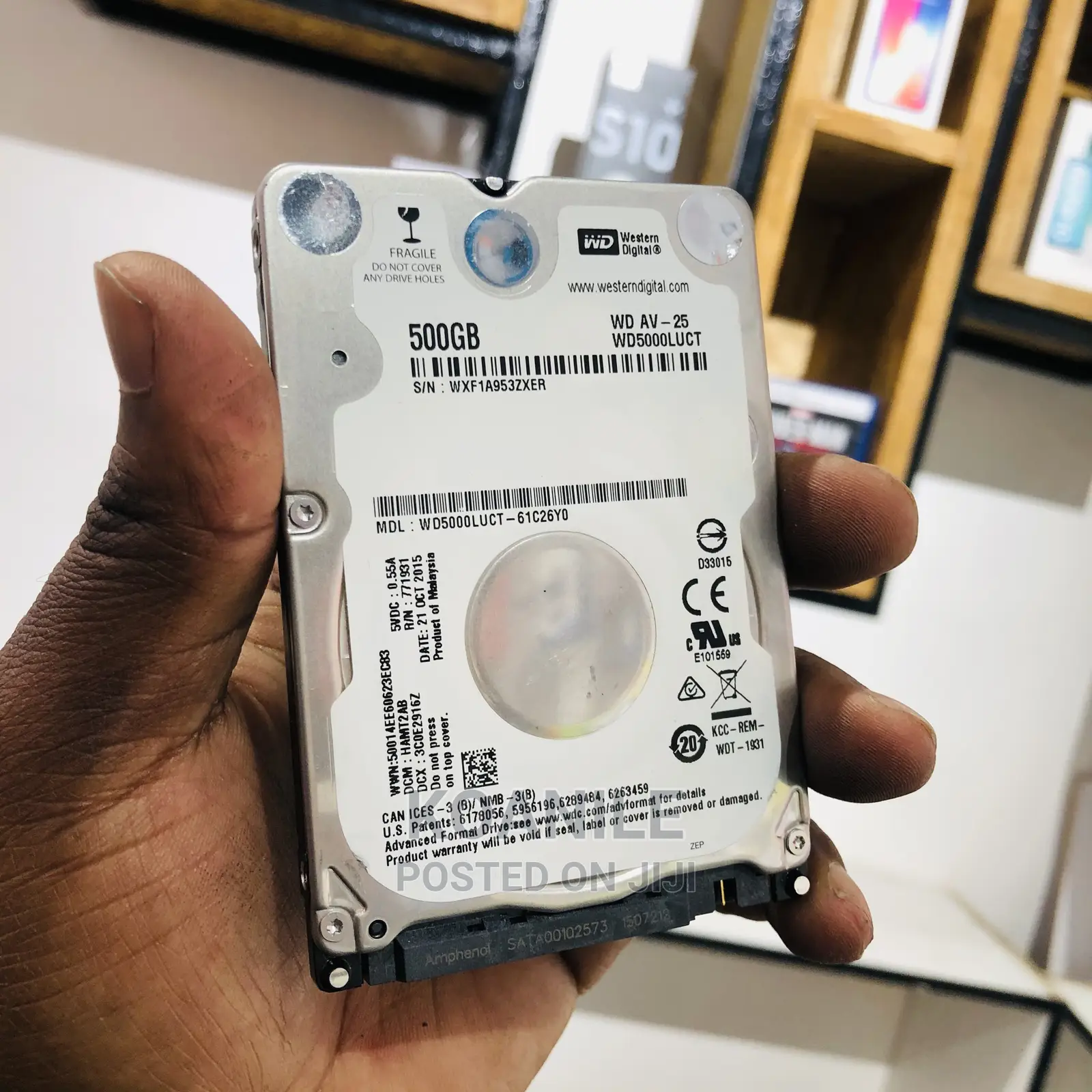 Western Digital 500gb Laptop Hardisk Slim WD