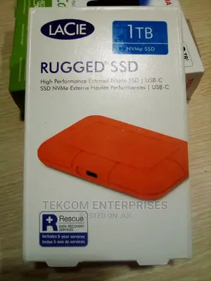 Lacie Rugged 1tb External Ssd Nvme Water Resistant