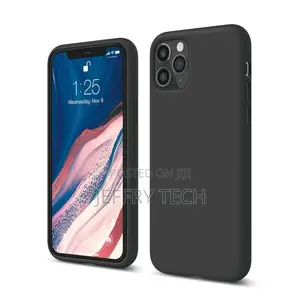 Black Silicon Case for iPhone 12 Pro Max