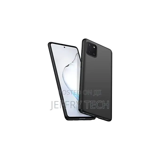 Black Silicon Case for Samsung Galaxy Note 10 Lite