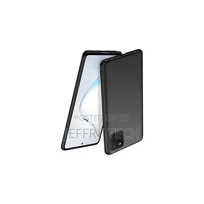 Black Silicon Case for Samsung Galaxy Note 10 Lite