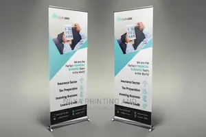 Financial Services Roll Up Banner Printing