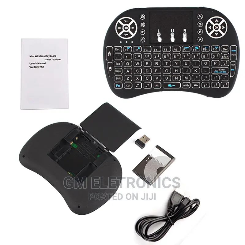 Mini Wireless Keyboard for Smart TV - Rechargeable