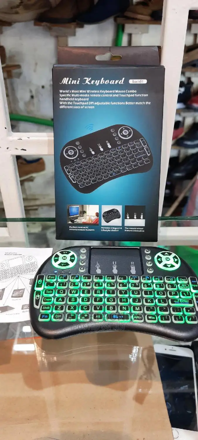 Mini Wireless Keyboard for Smart TV - Rechargeable