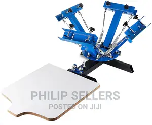 Screen Printing Press 4 Color 1 Station Silk Screen Printin
