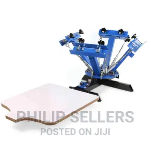 Our 4-Color 1-Station Single Rotary Screen Press Can Simulta