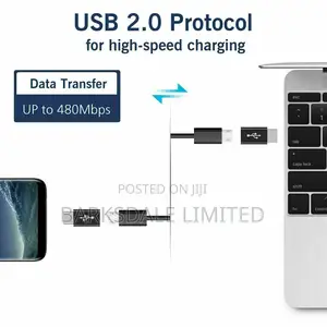 Android Micro USB Type C Connector Adapter Convert White