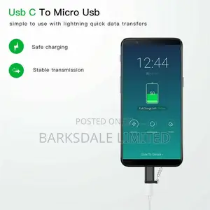 Android Micro USB Type C Connector Adapter Convert White