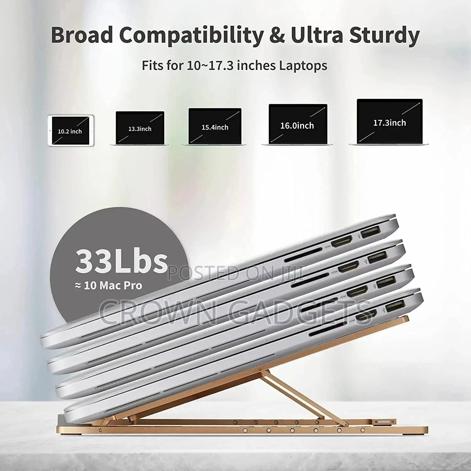 Ivoler Adjustable Aluminum Laptop Computer Stand Tablet Stan