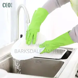 Dish Washing Cleaning Rubber Gloves Domestic All Purpose