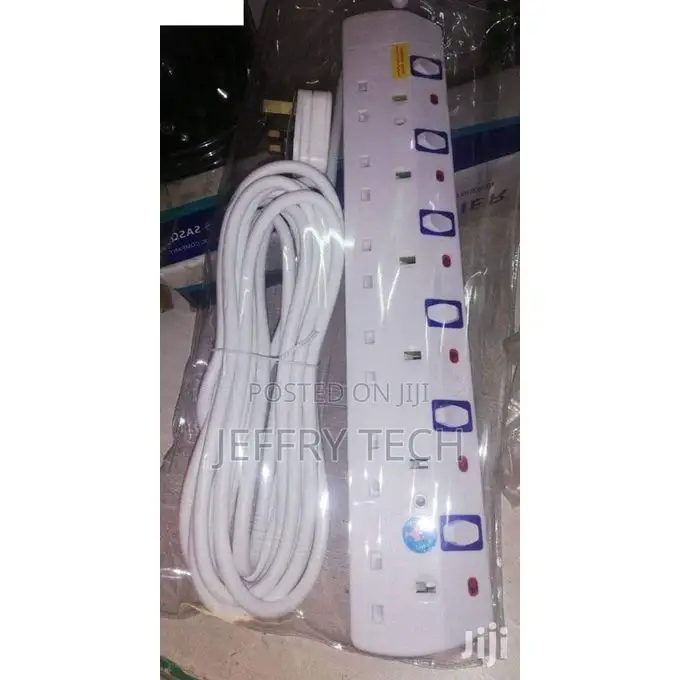 Jsb 6-way Socket Power Extension Cable 10m Long