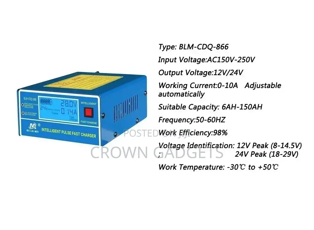 Switchable Car Battery Charger Adv Technology