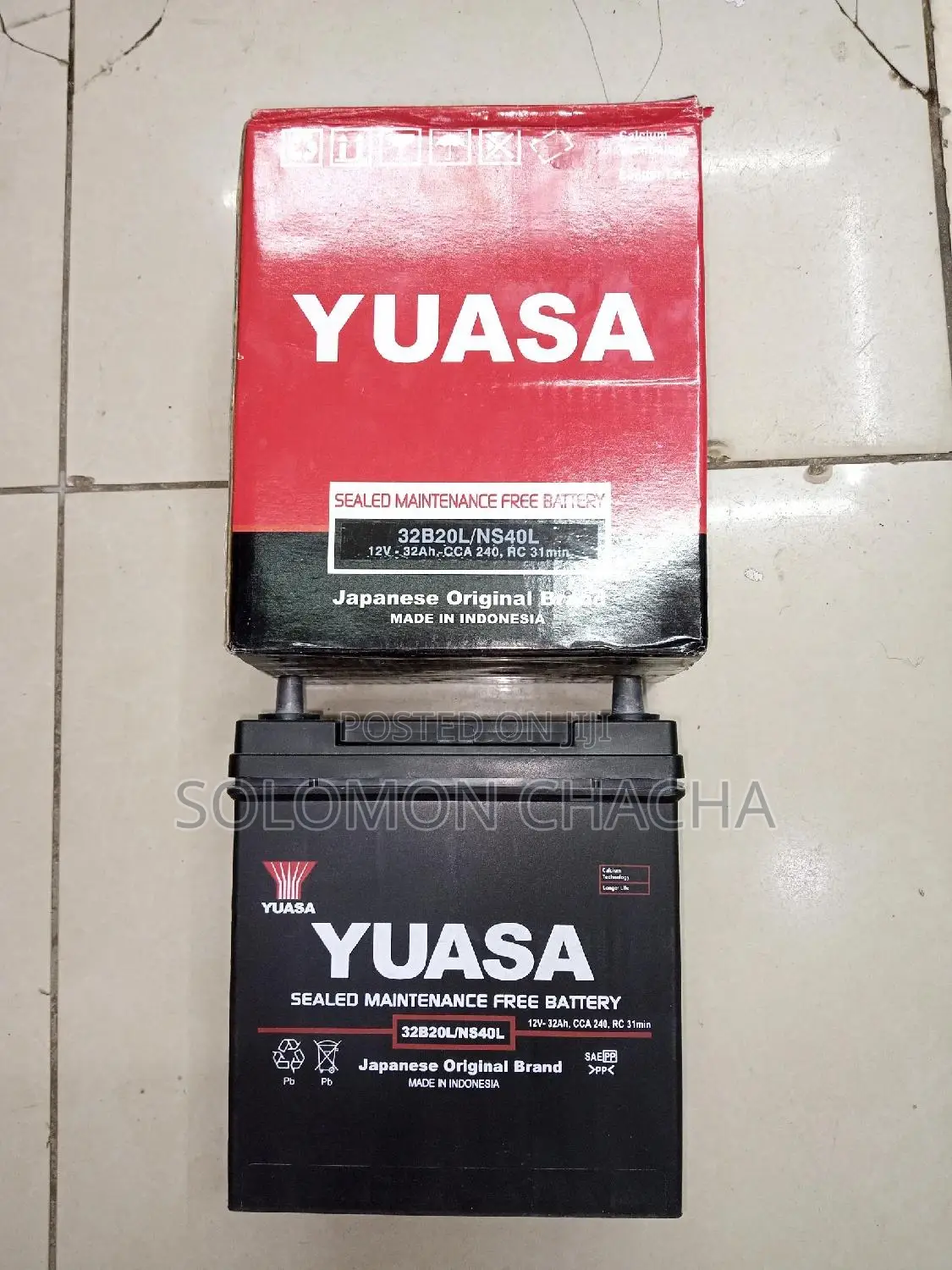 Yuasa 12v 36ah Battery