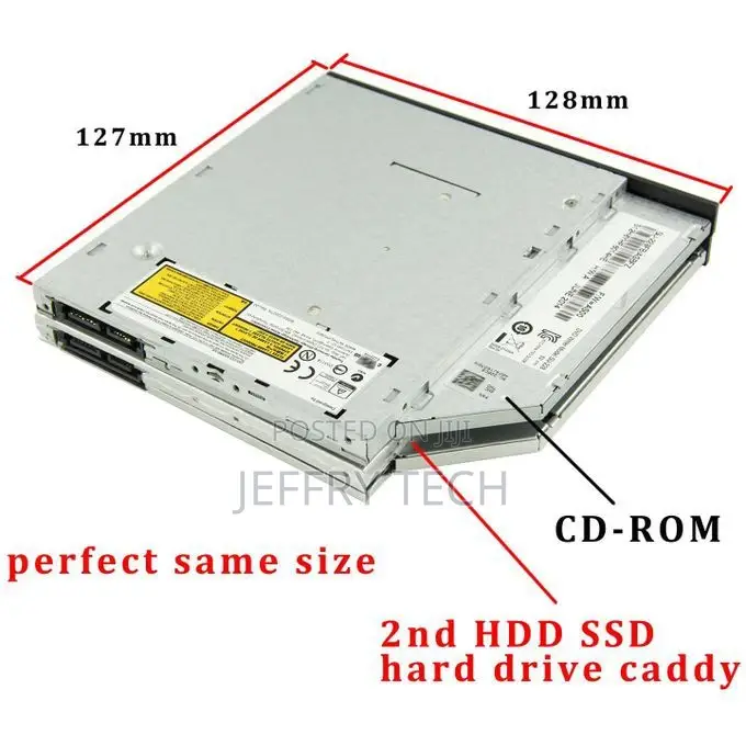 Generic 12.7mm Aluminum SATA HDD SSD Enclosure Hard Disk Dri