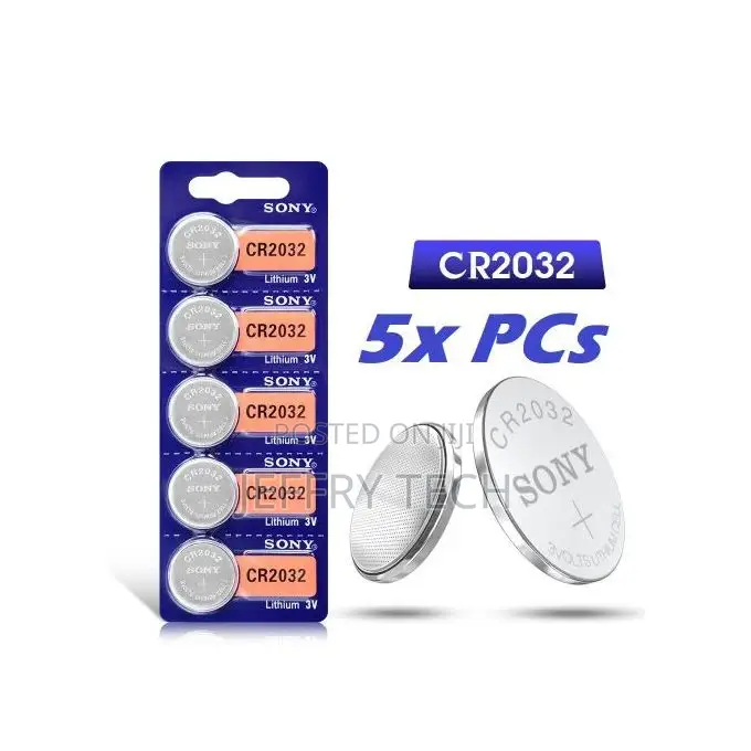 Sony Cr2032 Cell 3V Lithium Battery 5pcs Cr 2032 Cmos