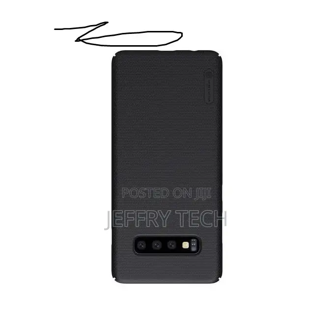 Nilkin Plain Cover Case for Samsung S10 Plus Black