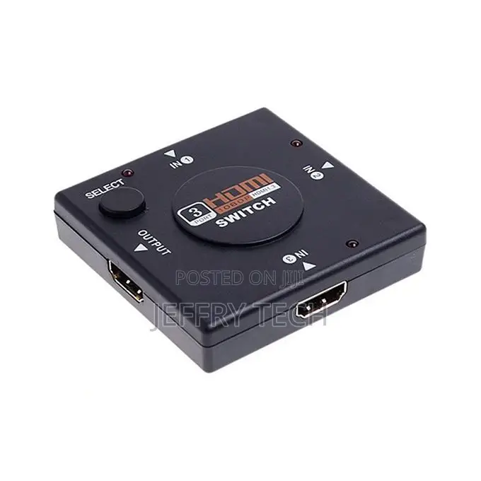 Generic 3 Ports 1080P HDMI Switch(Black)