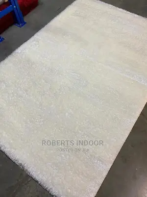 Off White Turkish Soft Fluffy Carpet