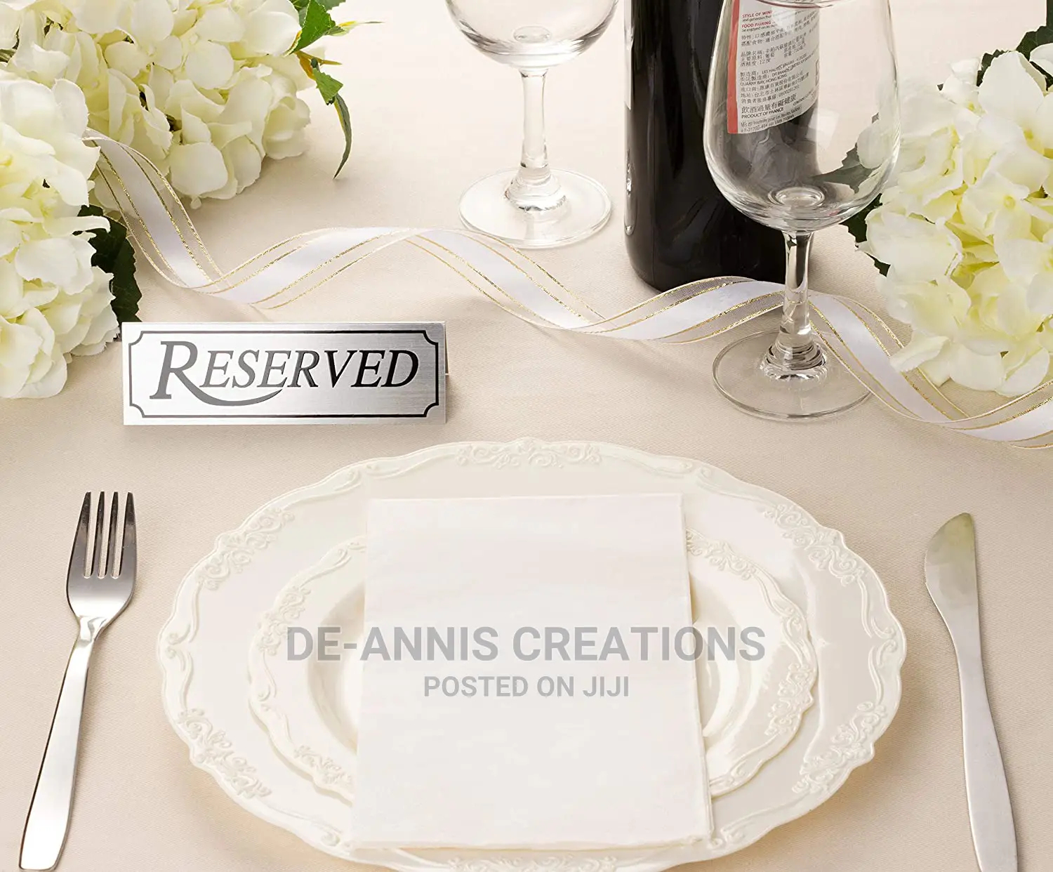 Table Reserved Signs