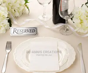 Table Reserved Signs