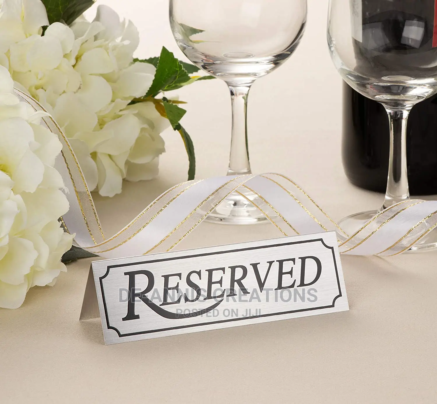 Table Reserved Signs