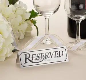 Table Reserved Signs