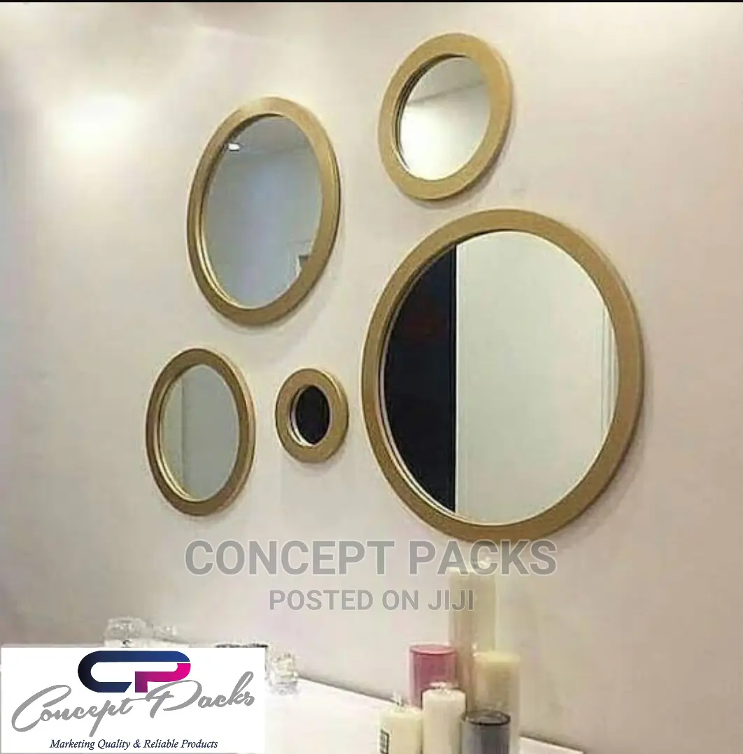 5pc Decorative Wall Mirrors.
