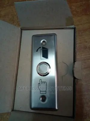 (REX) Exit Buttons Slim Switch Metalic