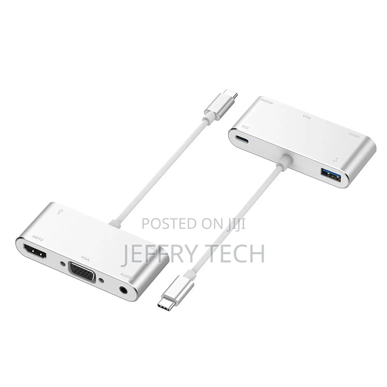 5 in 1 USB-C to VGA/USB3.0 HUB Adapter Converter Hdmi-Compat