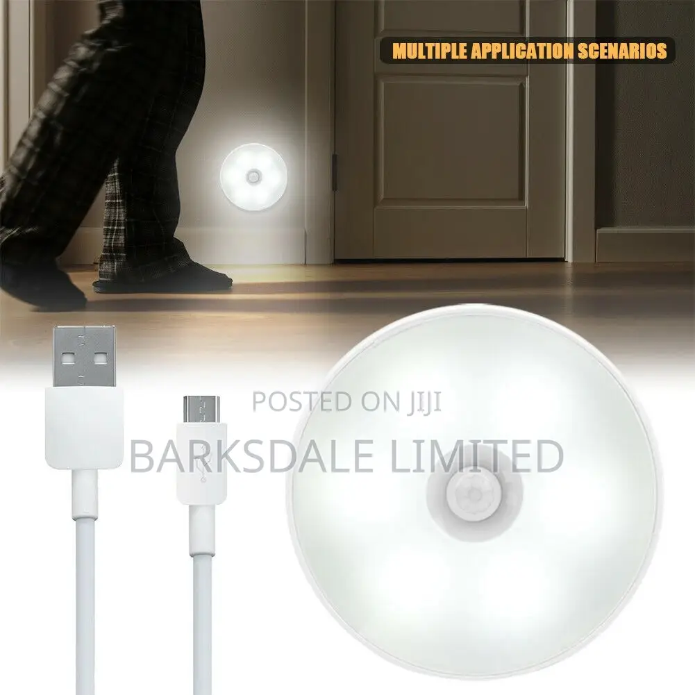 LED Night Light Lamp USB Rechargeable Motion Sensor Intellig