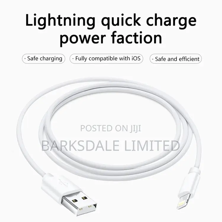Phone Lightning Data USB Fast Charger Cable iPhone Apple