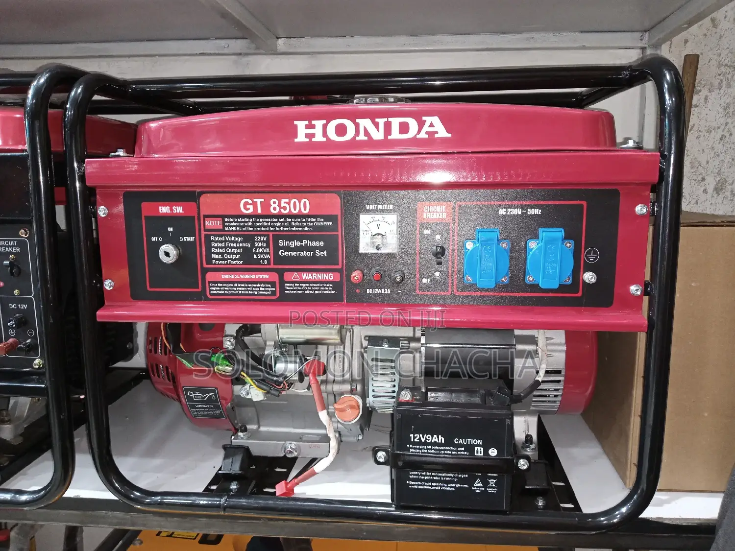 Honda 8.5 Kva Generator Keystart