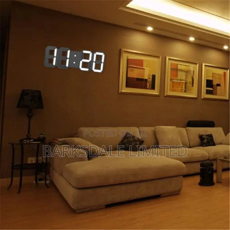 Digital Led Skeleton Wall Clock 3d Gift Light Perfect Gift