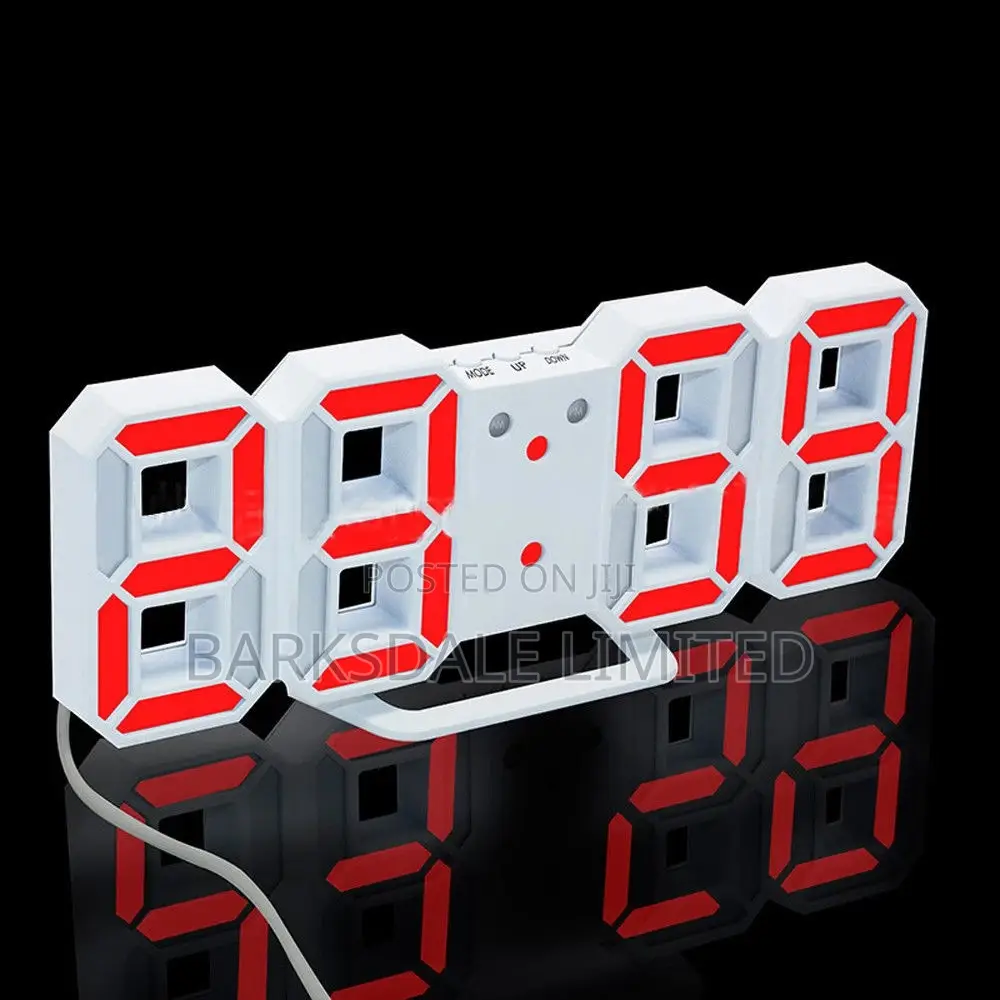 Digital Led Skeleton Wall Clock 3d Gift Light Perfect Gift
