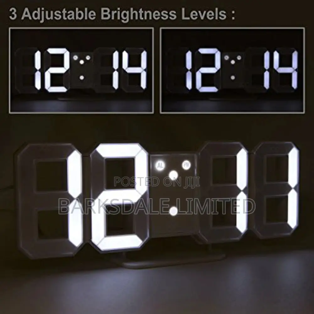 Digital Led Skeleton Wall Clock 3d Gift Light Perfect Gift