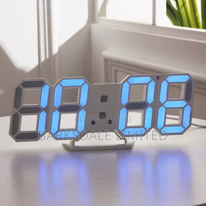 Digital Led Skeleton Wall Clock 3d Gift Light Perfect Gift