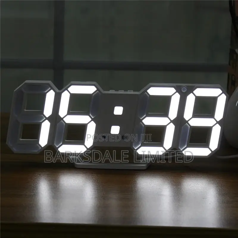 Digital Led Skeleton Wall Clock 3d Gift Light Perfect Gift