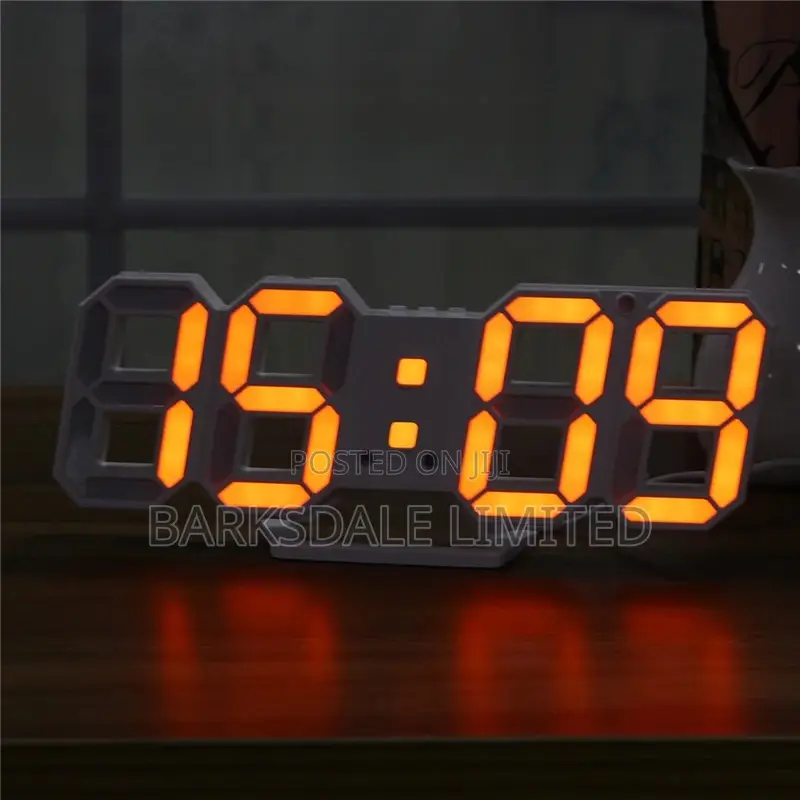 Digital Led Skeleton Wall Clock 3d Gift Light Perfect Gift